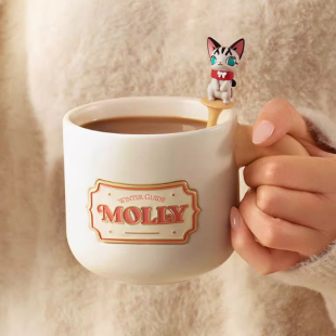 POPMART泡泡玛特Molly积极入冬指南系列水杯家居周边礼物