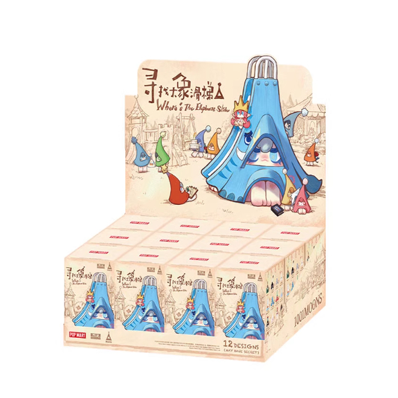 泡泡玛特1001MOONS寻找大象滑梯