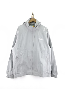 2XL码 美潮cookies 男款加大码胖子灰色拉链外套风衣