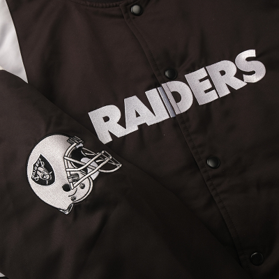 raiders联名born x raised BXR拼色经典标志拼接男款秋冬棉衣