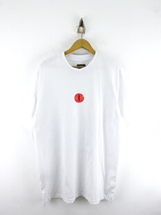 白色宽松短袖 K50抽烟青蛙男款 T恤 瑕疵 2XL码