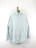 teddy fresh女款 中长款 M码 薄荷蓝厚实卫衣帽衫