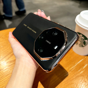 适用华为mate60Pro手机壳RS秒变非凡大师mate70高档奢华mate50保时捷全包防摔70pro男女款 mate60真皮保护套40