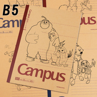 KOKUYO国誉疯狂动物城尼克朱迪B5点线本动漫卡通笔记本40页记事本