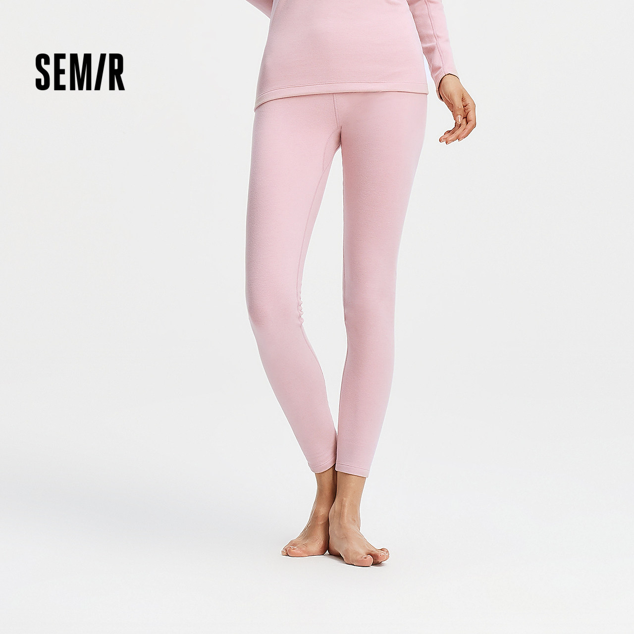 森马内衣女春季纯色磨毛打底裤时尚百搭弹力裤腰柔软细腻内搭下装