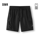 商场同款 2025夏季 森马休闲短裤 男户外迷彩工装 裤 新款 直筒五分裤