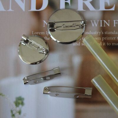 圆扣横扣DIY胸针材料