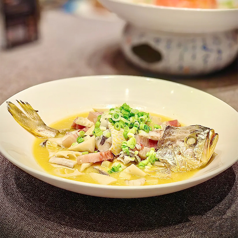 酒店中厨餐具陶瓷圆盘子创意菜盘子会所餐厅蒸鱼圆盘浅盘多宝鱼盘