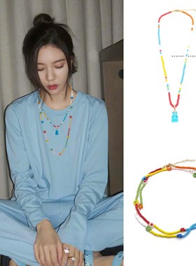 东大门宋妍霏同款彩色软糖项链
