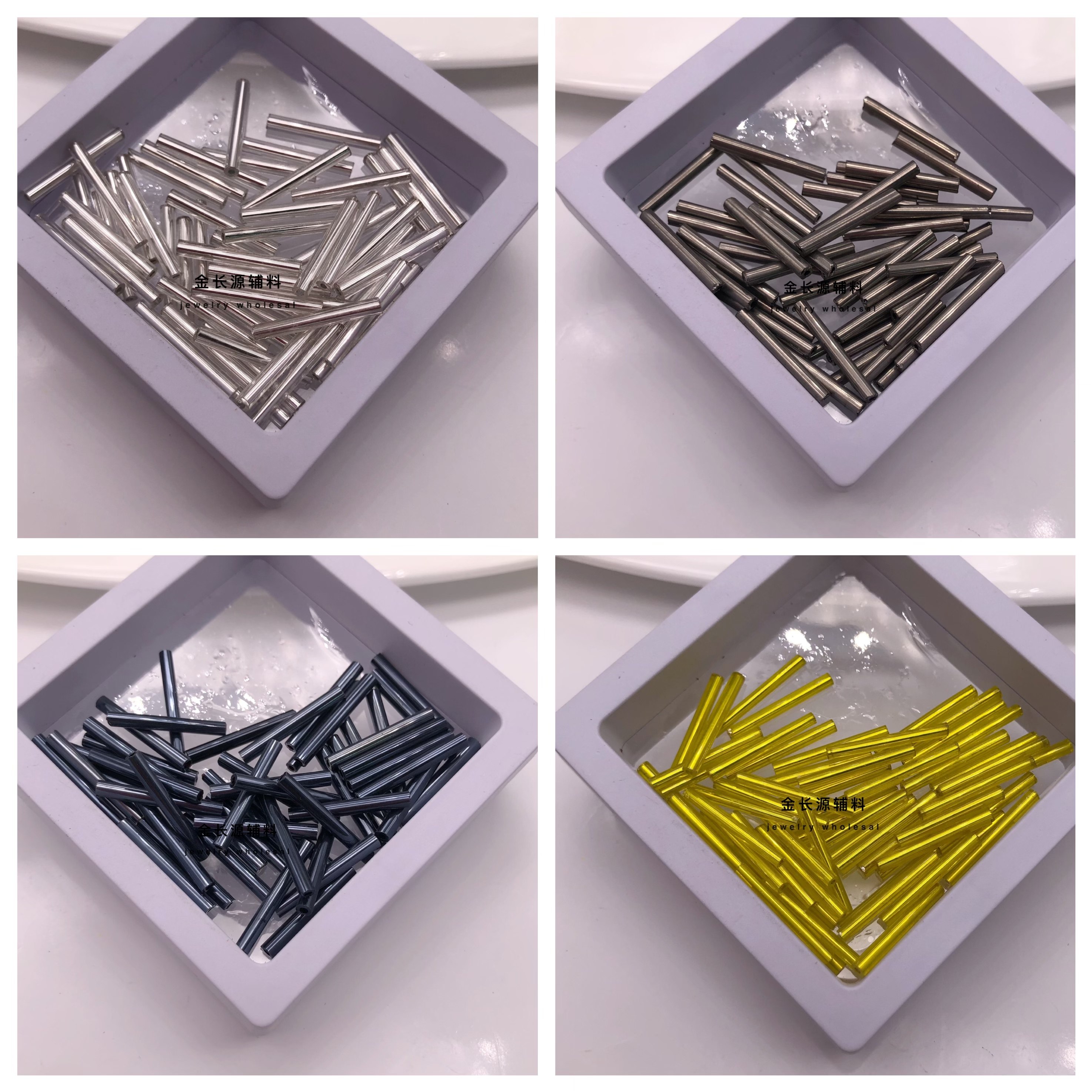 2.5*20mm长管珠手工钉珠