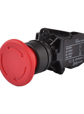 上海森奥 SA42-11ZS蘑菇头急停自锁按钮开关LA42J-11 CJK22-11MXS