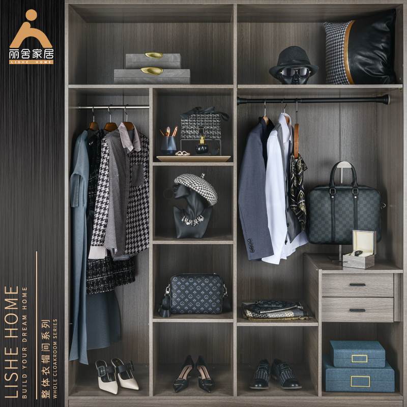 衣帽间软装饰品组合定制衣柜展厅西装衬衫轻奢样板房衣服衣架摆件