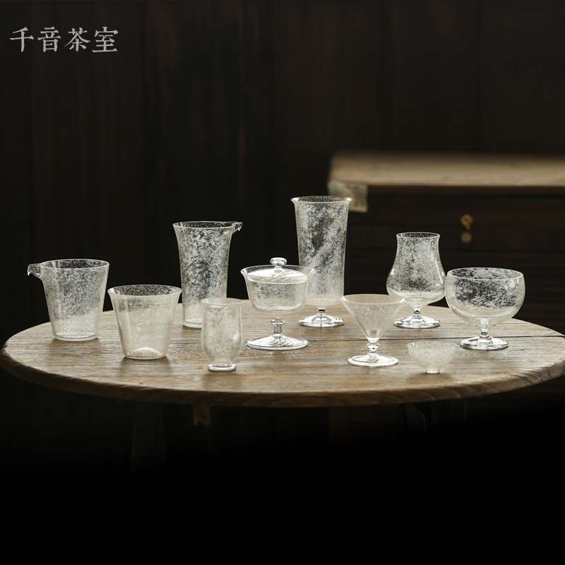 十卿冰织手工吹制盖碗茶壶品茗杯