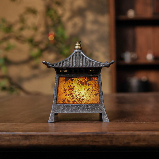 古篱古锡岩石灯桌配件装饰台灯