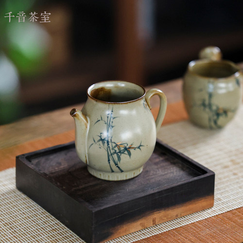 茶海手绘陶瓷家用复古分茶器公杯