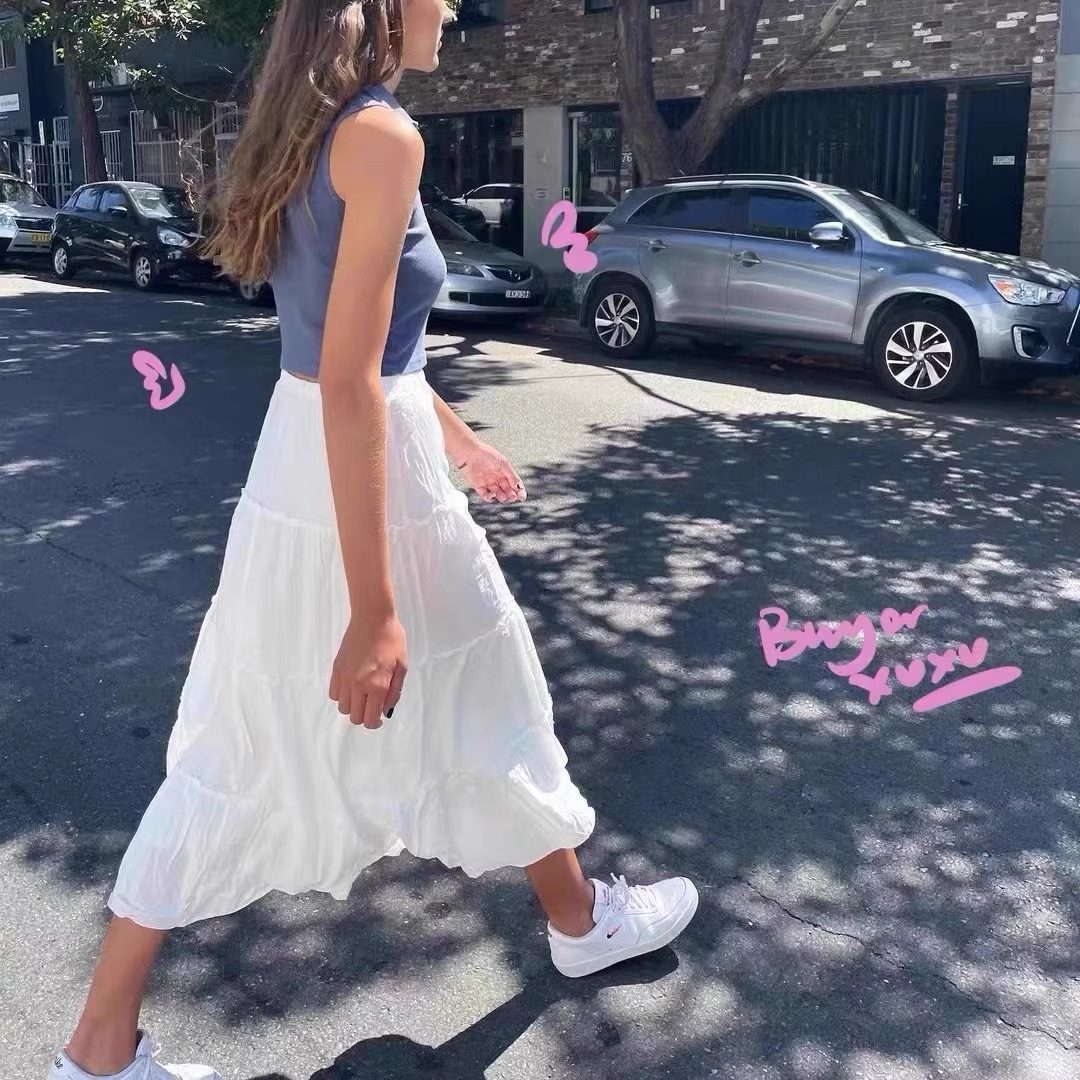 bm欧阳娜娜同款国药半身裙蛋糕裙