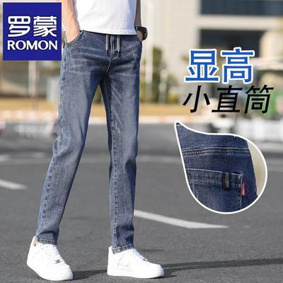 罗蒙牛仔裤男款修身直筒
