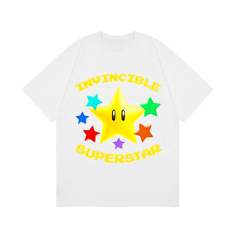 leftover原创小众star星星logo亚文化remake休闲y2k潮短袖t恤男女