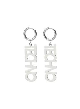 【AGD】HAZAMA 钛钢字母耳环原创小众男女同款简约个性饰品