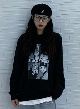 LeftOVEr原创大崎娜娜R南京锁原创NANA动漫周边联名长T恤圆领卫衣