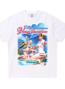 【AGD】LeftOVEr DOA死或生沙滩排球辣妹亚文化小众短袖纯棉t恤男