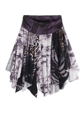 【AGD】WrongSolution“永生苔藓”特殊面料拼接多穿法抹胸短裙