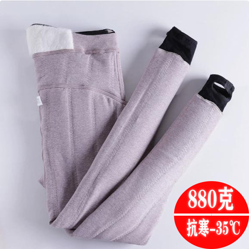 孕妇棉裤加绒加厚冬季羊毛打底裤秋冬外穿东北超厚大码蚕丝保暖裤