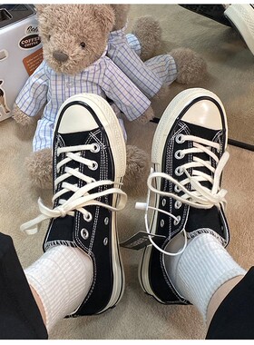 冬季男鞋1970s低帮帆布鞋经典ulzzang百搭透气女鞋ins街拍板鞋潮