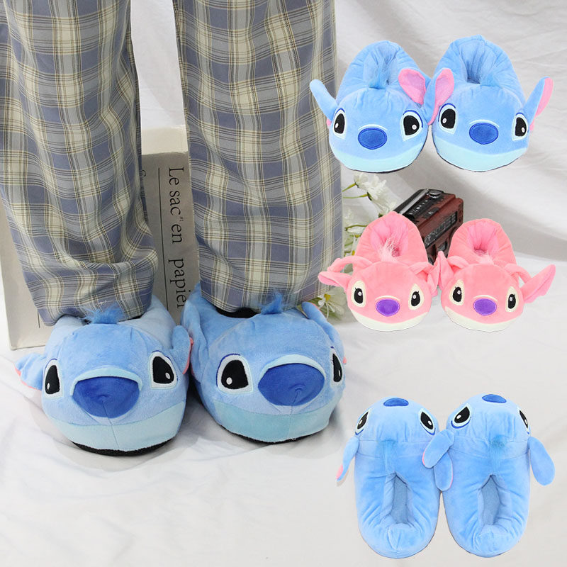 3岁史迪仔安琪儿童棉拖鞋史迪仔星际可爱宝贝棉鞋秋冬居家童鞋