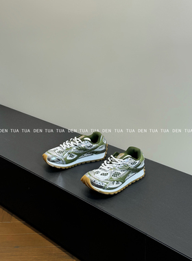 DENTUA 强推 一定要试穿这双orbit~ 24s 金属感拼色运动老爹鞋女