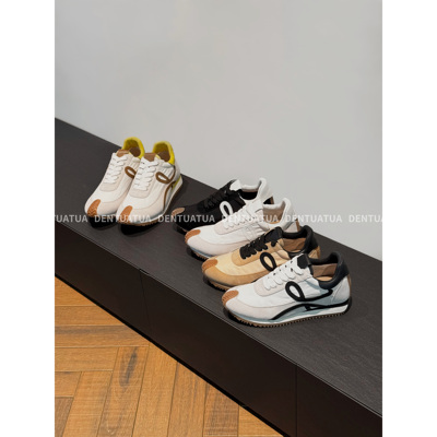 DENTUATUA 爱被颜值征服~ 25ss 真皮厚底华夫阿甘鞋运动休闲鞋女