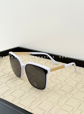 DENTUATUA 派对里的贵气开关！26ss方框金字遮阳太阳眼镜墨镜男女