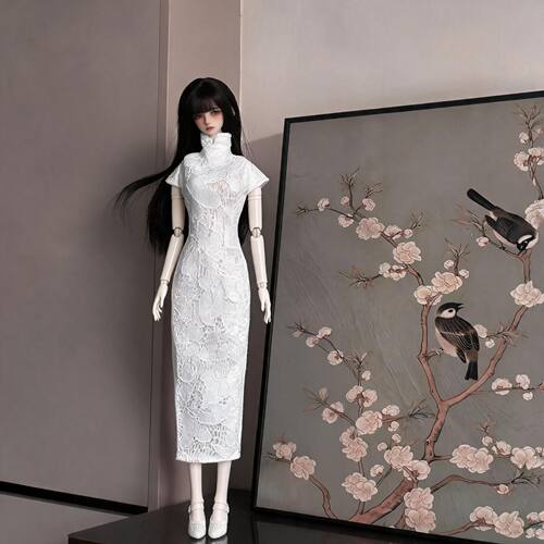 bjd换装旗袍玩具服装搪胶公仔6分婚纱兵人质量好古装衣服弹力可爱
