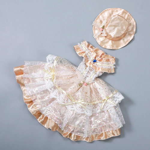 bjd3分娃衣普通60cm女娃衣服as58-62 sd13可穿洛丽塔风格宫廷裙子