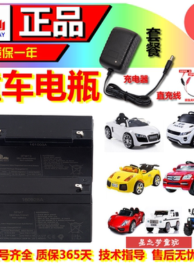 LONGWAY龙威儿童电动汽车蓄电池电瓶12伏6V4.5/3fm7原装三轮摩托