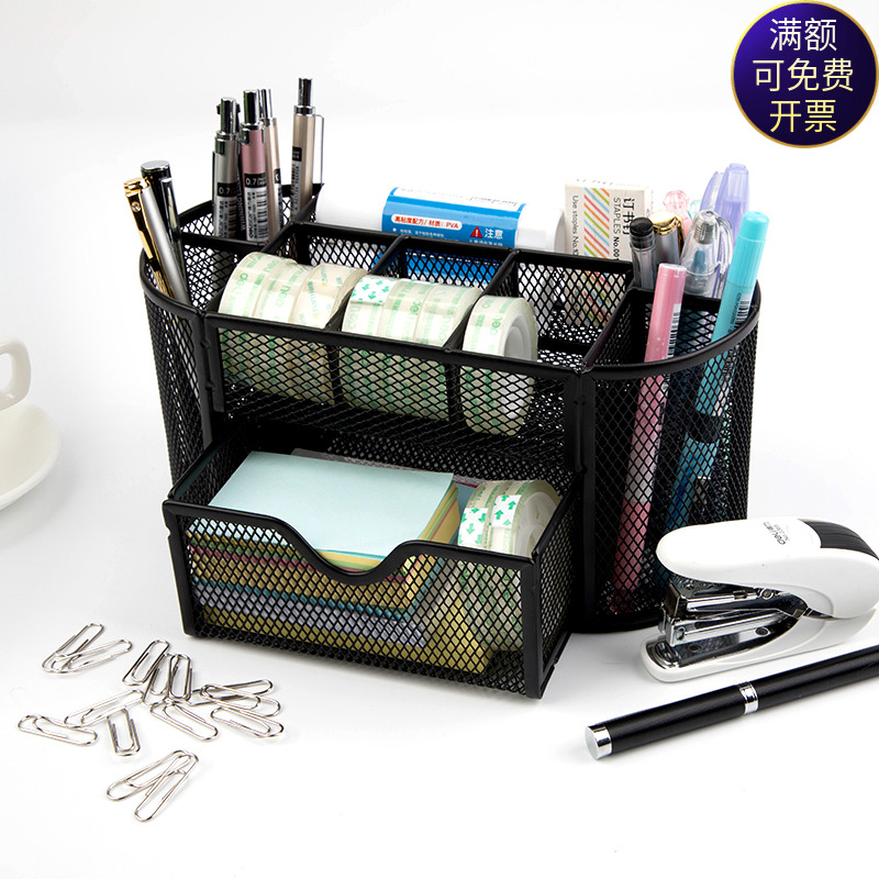 办公韩国木质批发桌面笔筒收纳盒