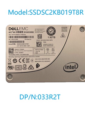 Intel 戴尔S4510 1.92T 2.5 SATA 固态硬盘SSDSC2KB019T8R 033R2T
