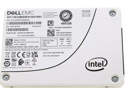 戴尔 00DJ5 / 英特尔S4620 480GB SSDSC2KG480GZR 480GB 2.5