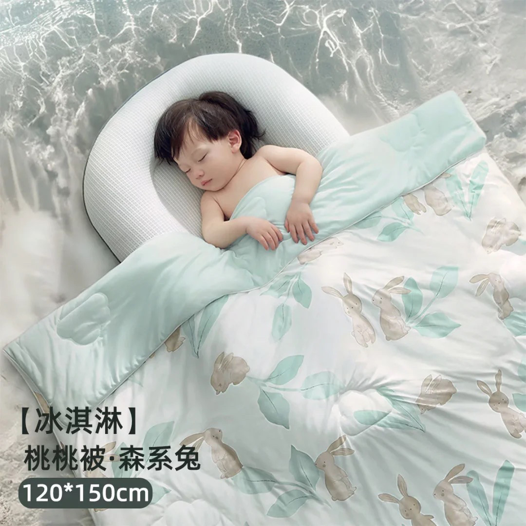 KUB可优比婴儿被子儿童夏凉感被新生宝宝空调被薄款幼儿园棉盖夏