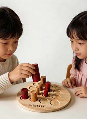 扣杯棋岌岌可危层层叠杯套杯儿童益智大脑思维训练玩具记忆力5岁+