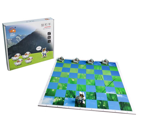 狼和羊棋儿童益智大脑思维训练游戏玩具互桌游4岁+