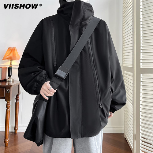 VIISHOW美式机能桑延三合一冲锋衣外套男士2023新款秋冬棉服夹克