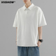 oversize休闲纯色翻领短袖 VIISHOW国潮百搭重磅POLO衫 男2024夏季