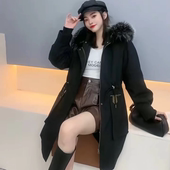 派克服外壳可拆卸替换外皮中长款 新款 皮草外套女 通用衣壳 星星款