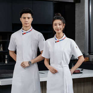 2024年新款厨师服酒店大厨厨师长高档工作服饭店酒楼餐饮厨房工衣