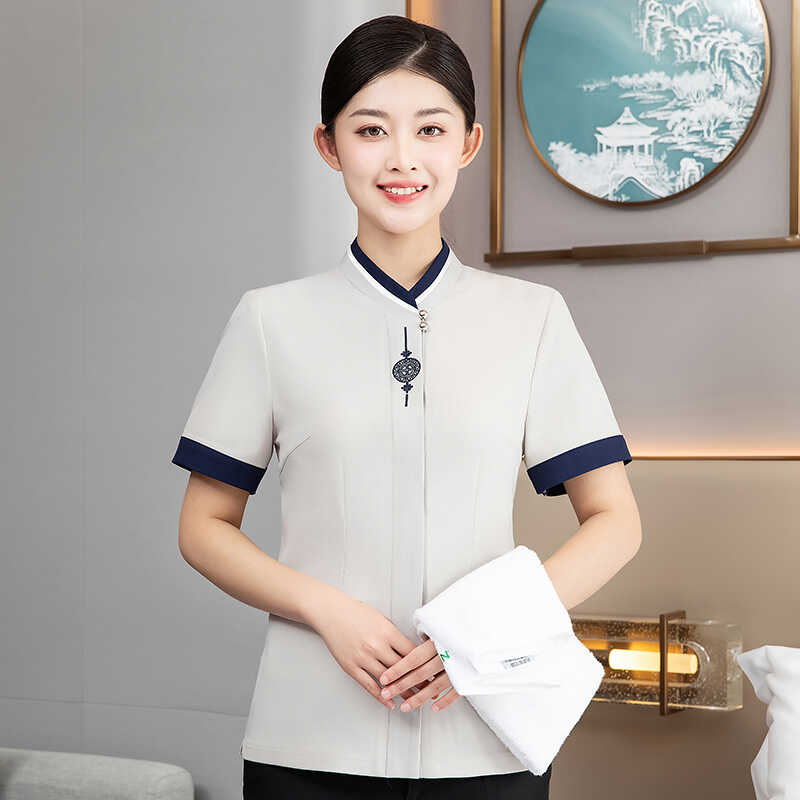清洁宾馆酒店医院客房短袖工作服