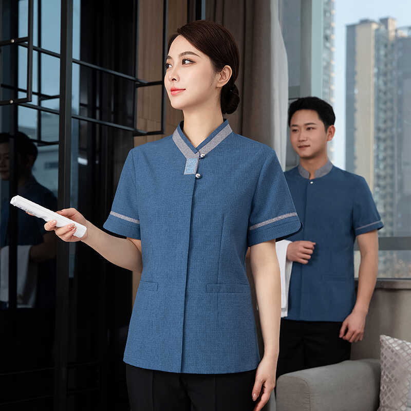 短袖保洁物业酒店透气套装制服