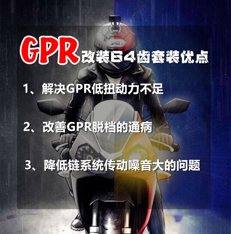 适用阿普利亚GPR150/CR15P0/TERRA150改装65齿牙盘链轮链条o.