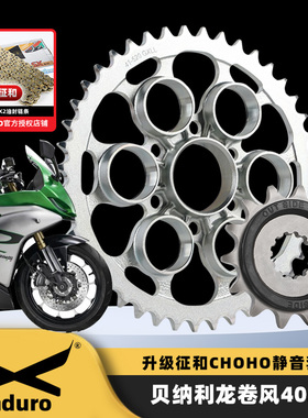 适用钱江贝纳利龙卷风402R摩托车牙盘大小链轮征和520SX2油封链条