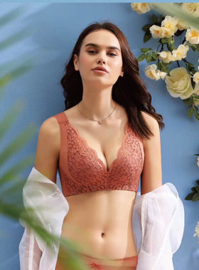 6017无痕专柜正品文胸背心款无钢圈中厚B杯云柔棉聚拢内衣